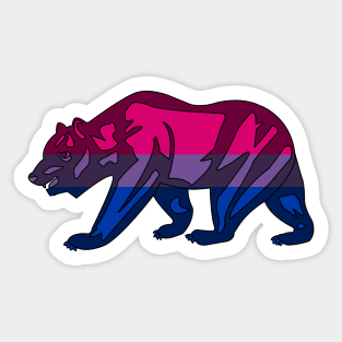Bisexual Pride Bear Sticker
